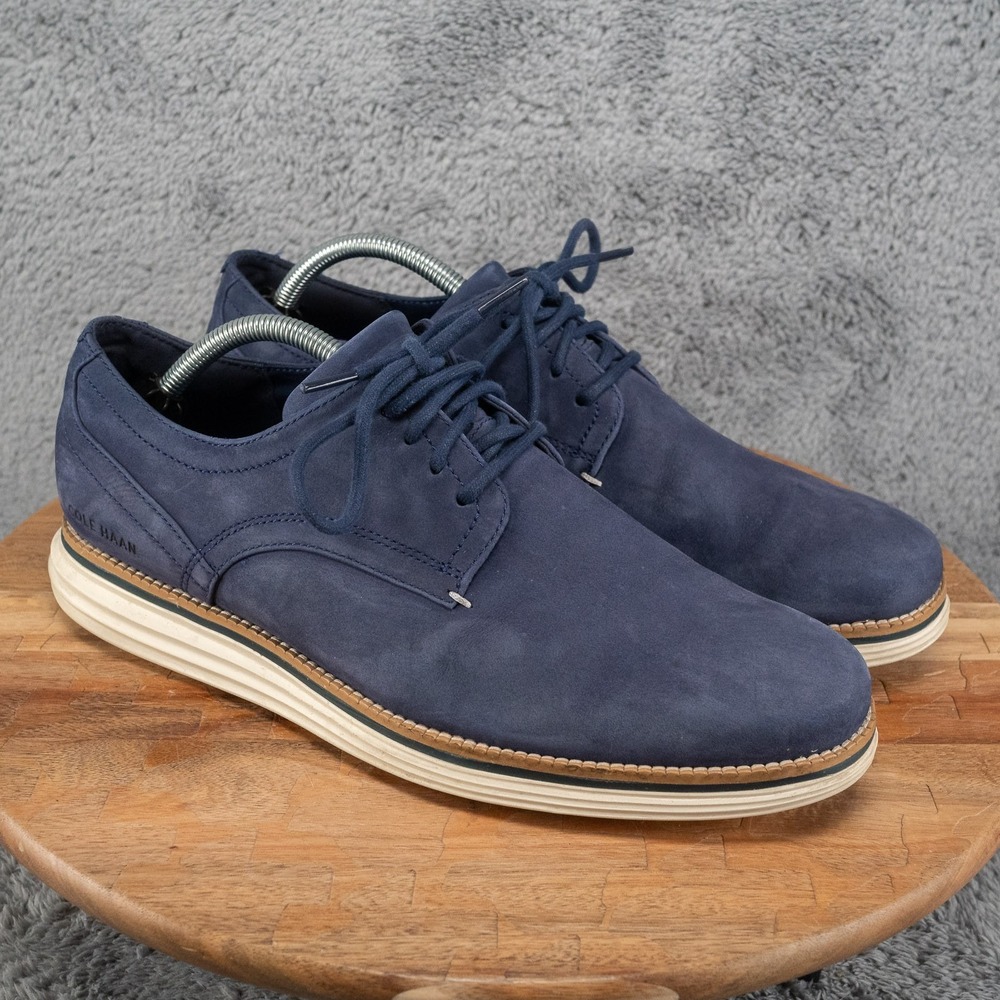 Cole‎ Haan OriginalGrand Cloudfeel Nubuck Casual Oxfords C33811 Navy Men's 10 M
